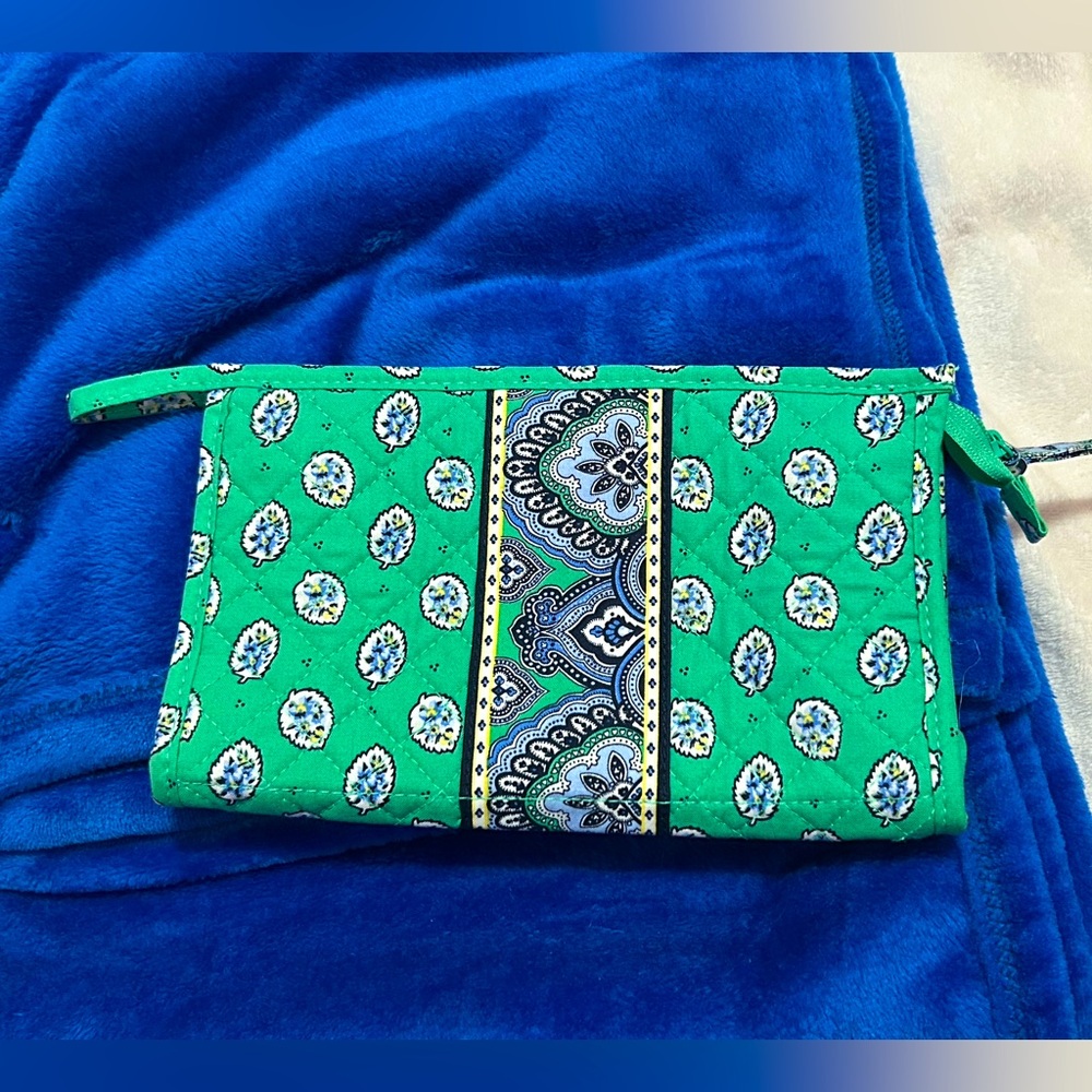 Aquamarine bag with gorgeous patterns